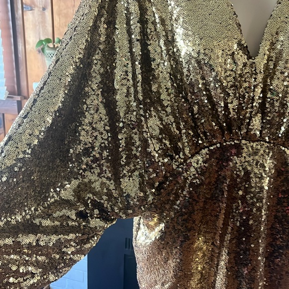 Eloquii “Gold” Dress - Picture 2 of 5